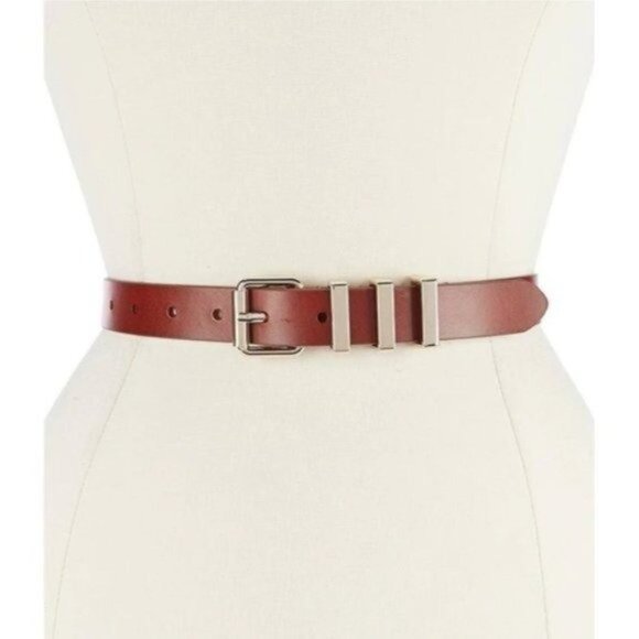 REBECCA MINKOFF Suzy Leather Belt - Color Luggage - NWT - Picture 4 of 4